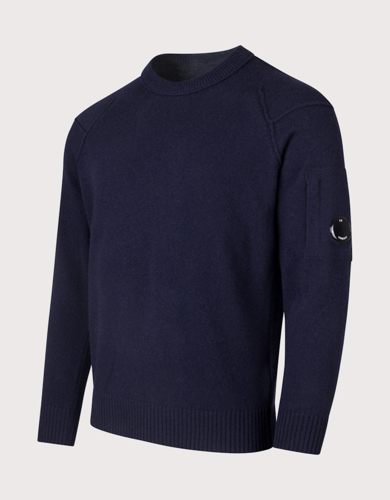 Lambswool Lens Crew Neck Jumper
