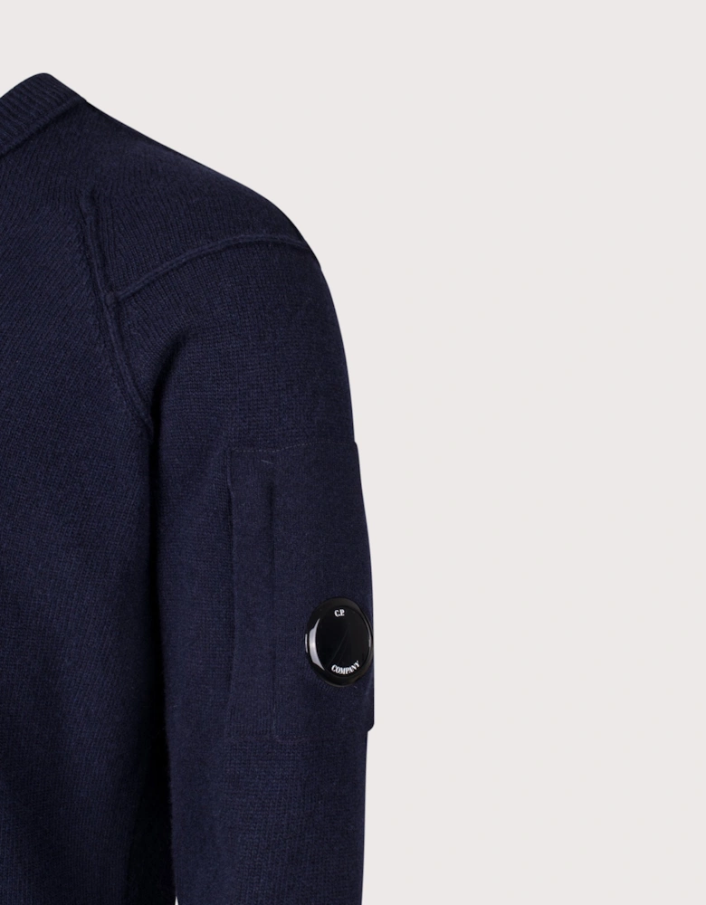 Lambswool Lens Crew Neck Jumper
