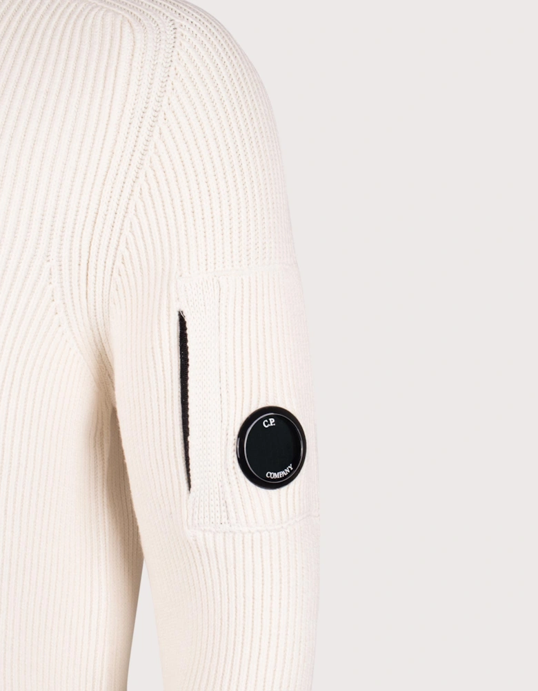 Lens Ribbed Knit Jumper