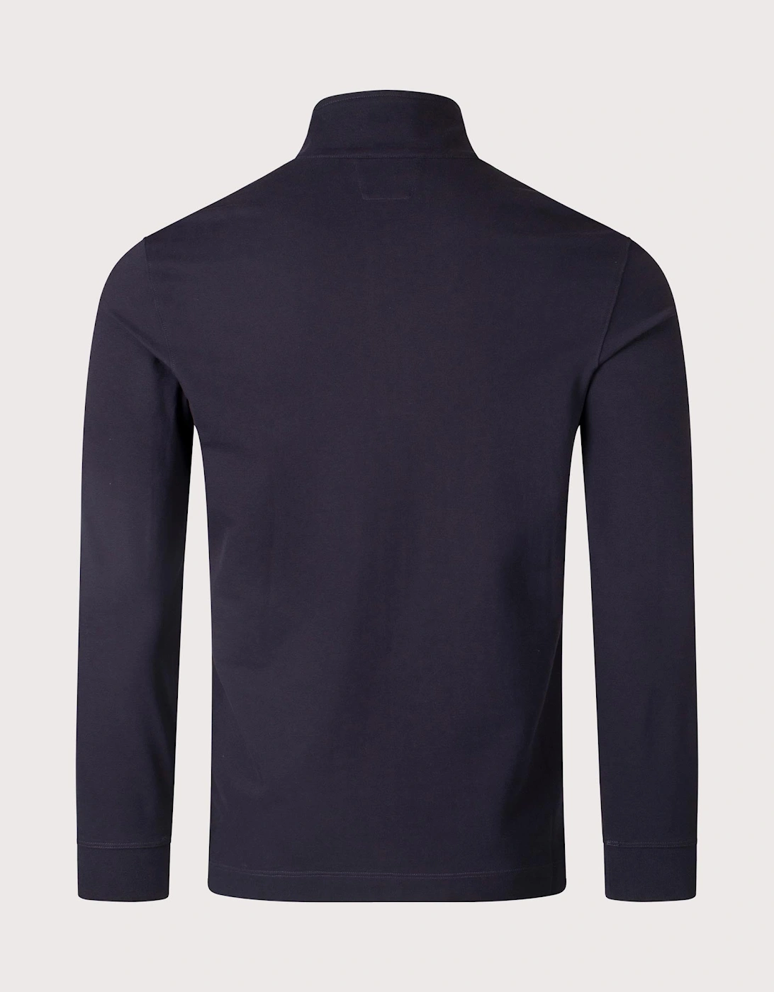 Stretch Piqué Quarter Zip Polo Shirt