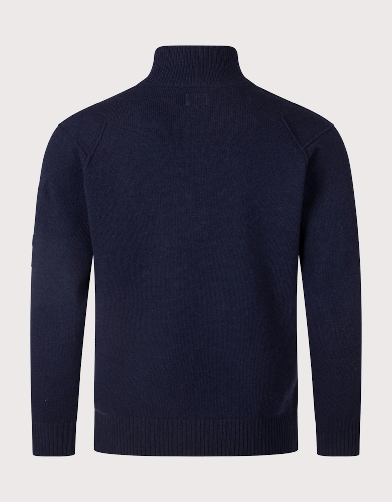 Diagonal Lens Quarter Zip Jumper