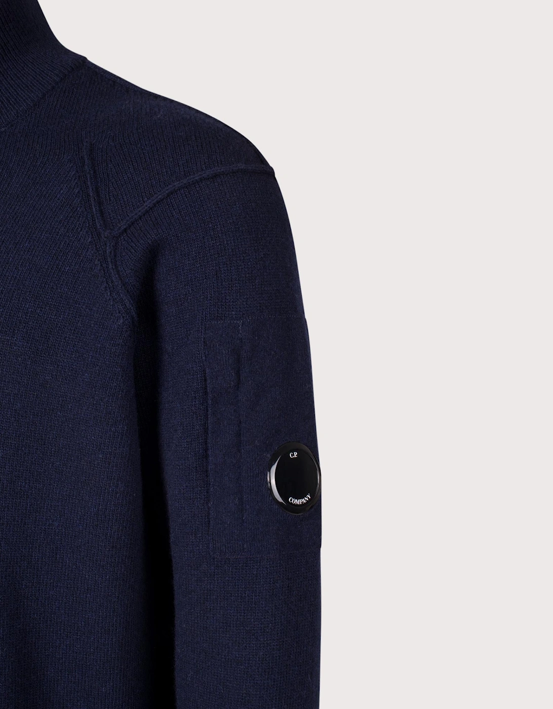 Diagonal Lens Quarter Zip Jumper