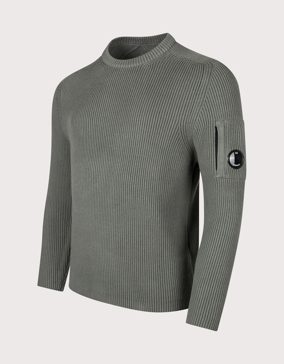 Lens Ribbed Crew Neck Jumper, 5 of 4