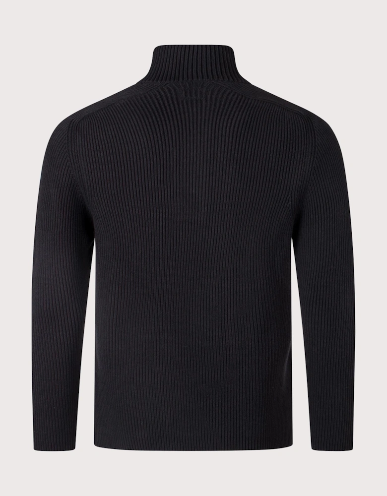 Lens Ribbed Knit Jumper