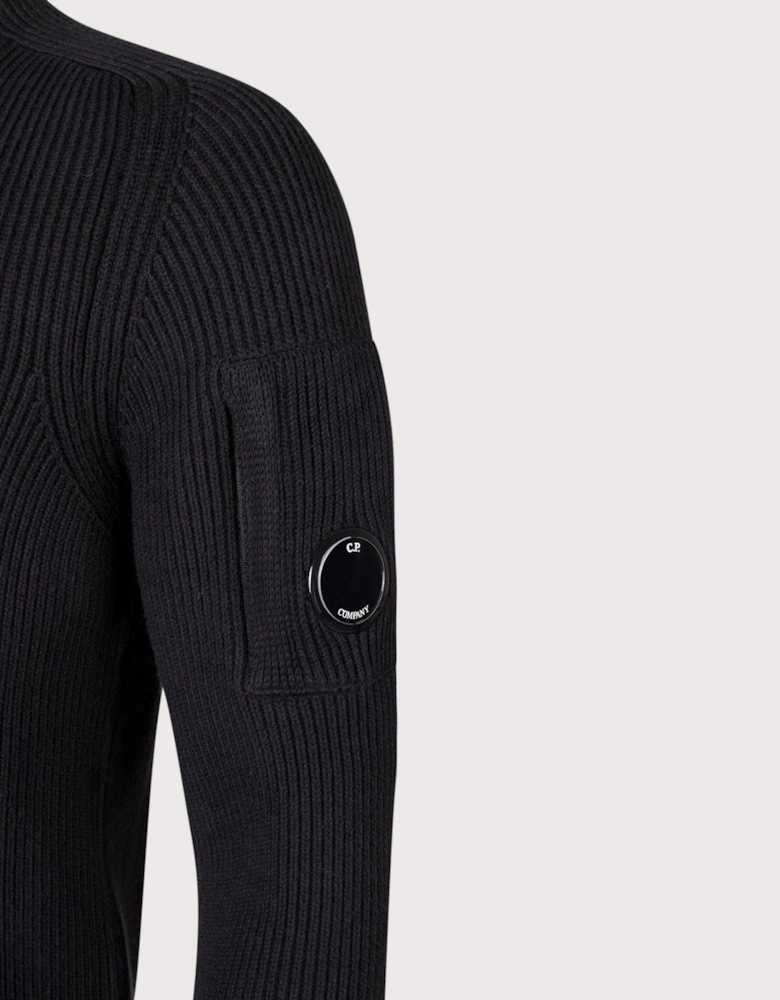 Lens Ribbed Knit Jumper