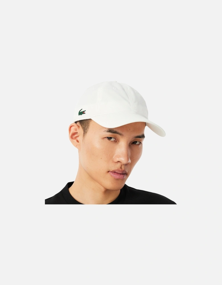 Sport Lightweight Diamond Taffeta Baseball Cap White