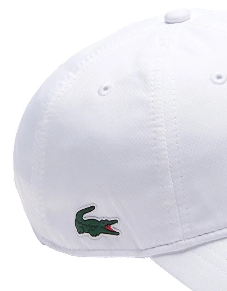 Sport Lightweight Diamond Taffeta Baseball Cap White