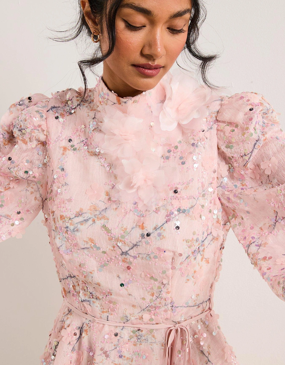 Regina Long Sleeve Dress - Pink