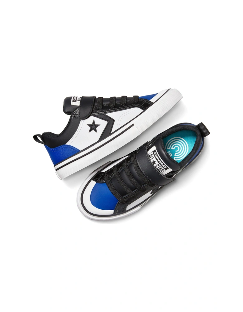 Kids Pro Blaze Trainers - Black/White/Blue