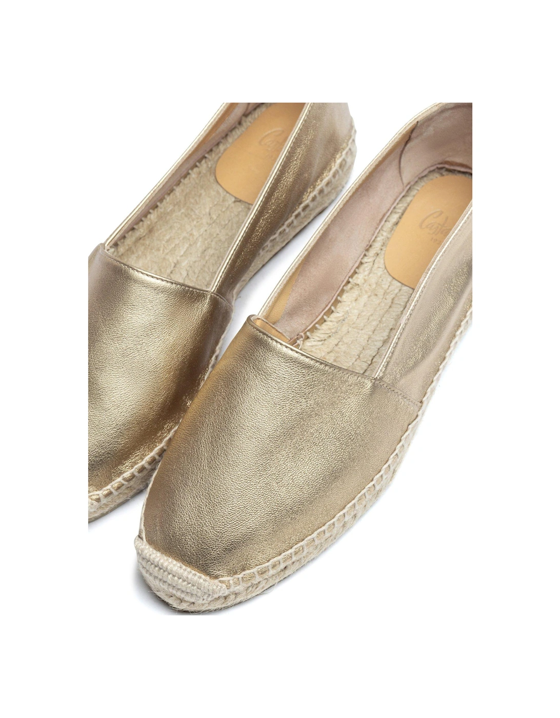 Kenda Flat Metallic Espadrille - Gold