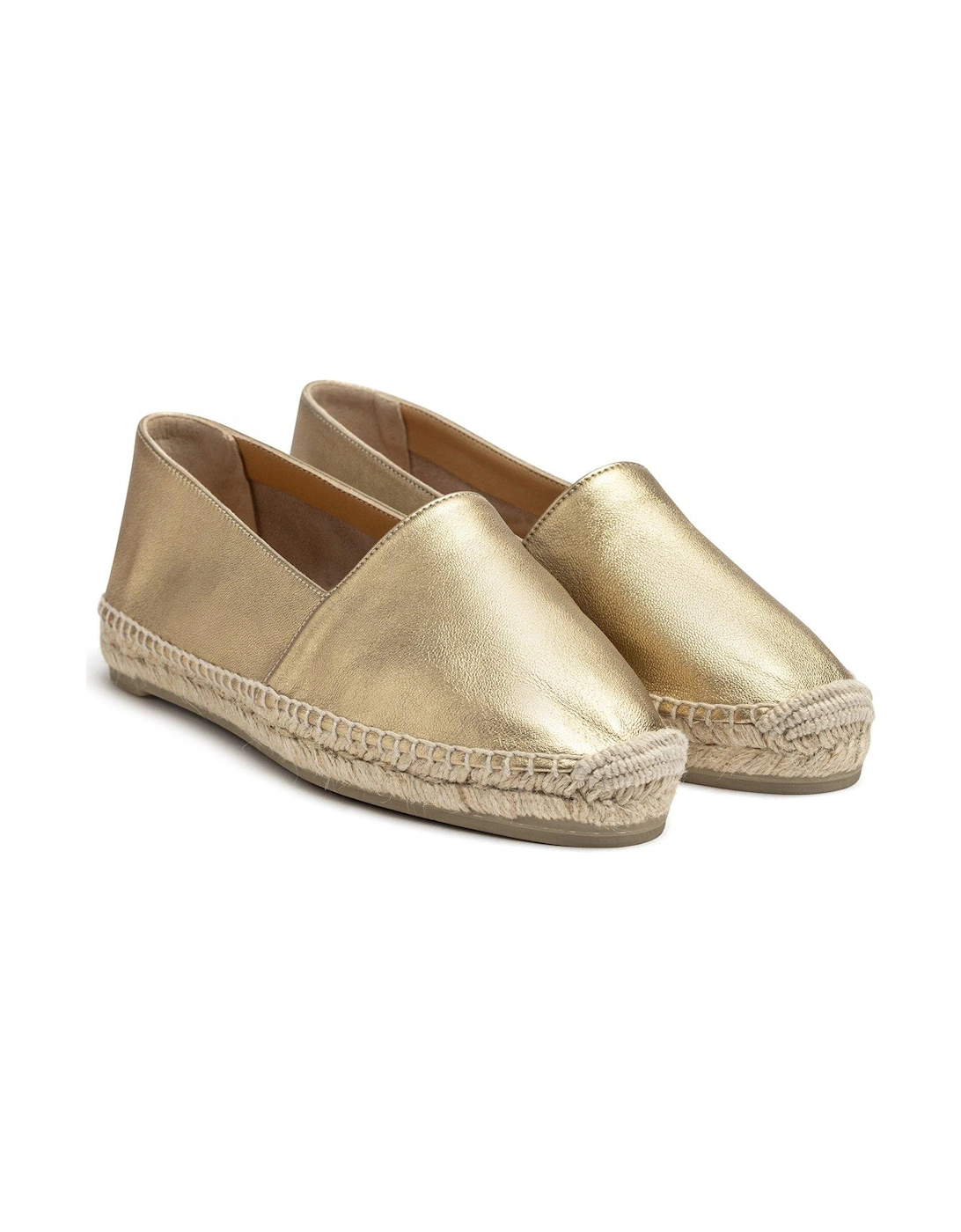 Kenda Flat Metallic Espadrille - Gold