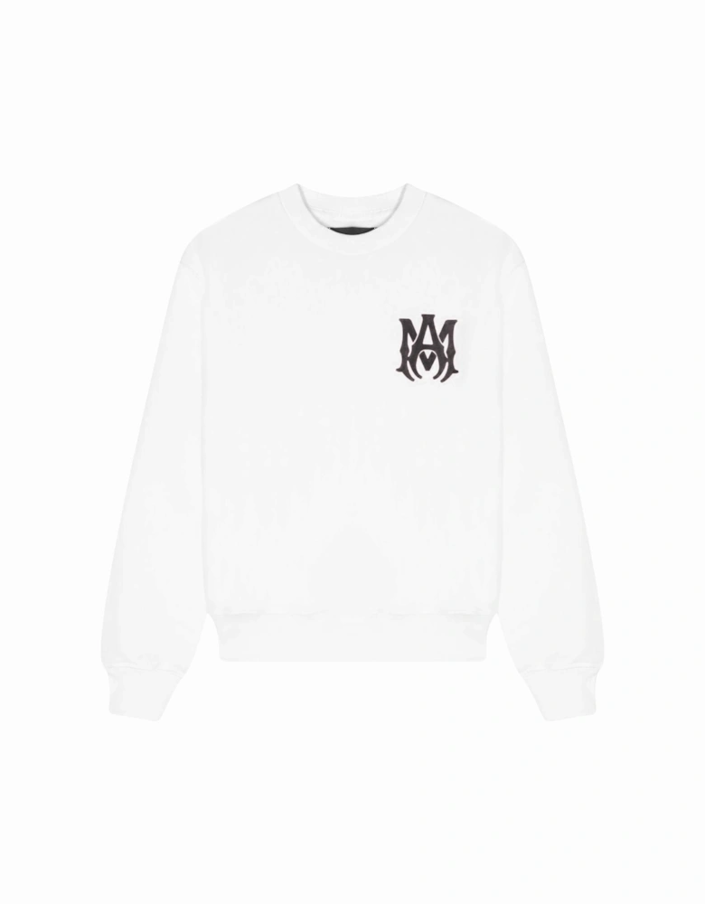 KIDS MA LOGO CREWNECK WHITE / BLACK
