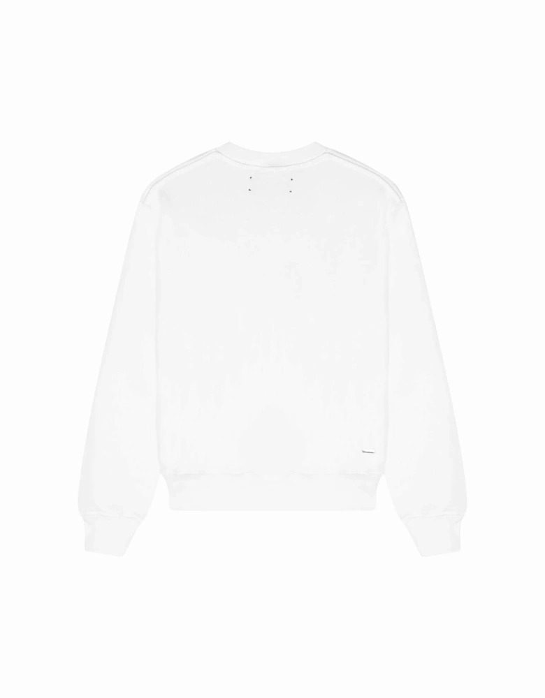 KIDS MA LOGO CREWNECK WHITE / BLUE