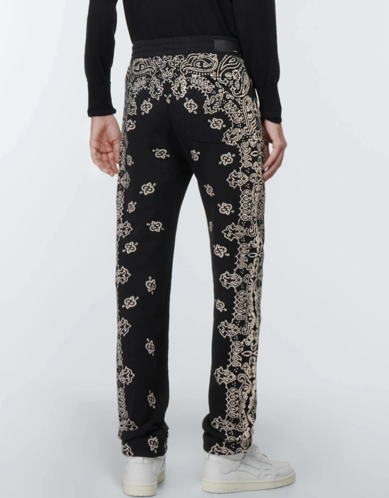 BLEACH BANDANA SWEATPANTS BLACK