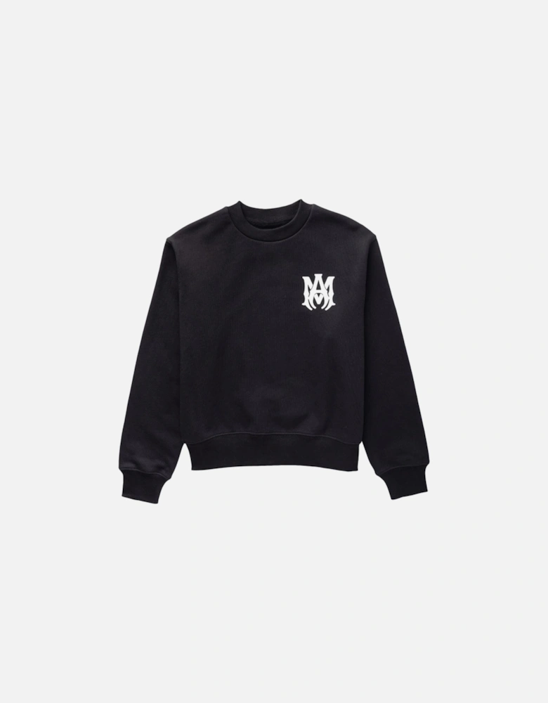 KIDS MA LOGO CREWNECK BLACK
