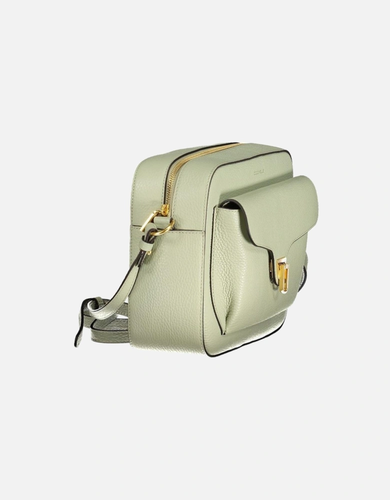 Leather Quilted Crossbody Bag Women - Green Handbags