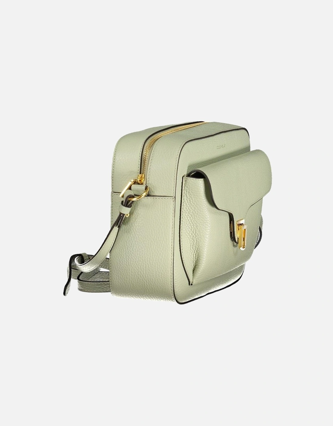 Leather Quilted Crossbody Bag Women - Green Handbags