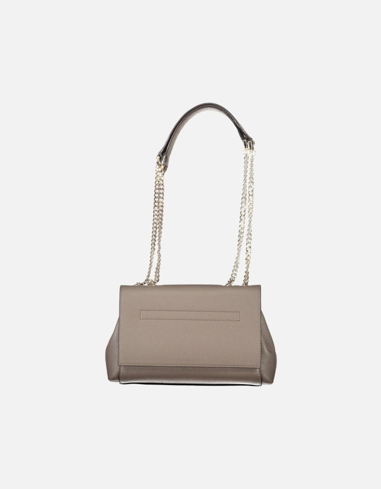 Eco Ali Bag with Chain Handles and Snap Closure Women - Brown Handbags