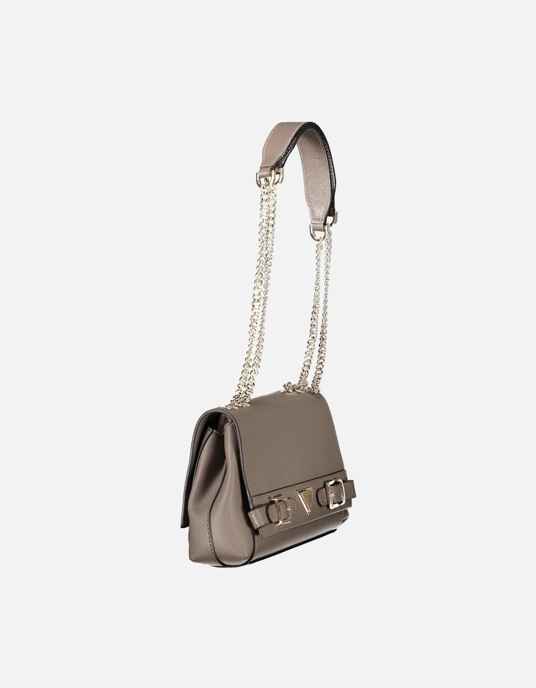 Eco Ali Bag with Chain Handles and Snap Closure Women - Brown Handbags