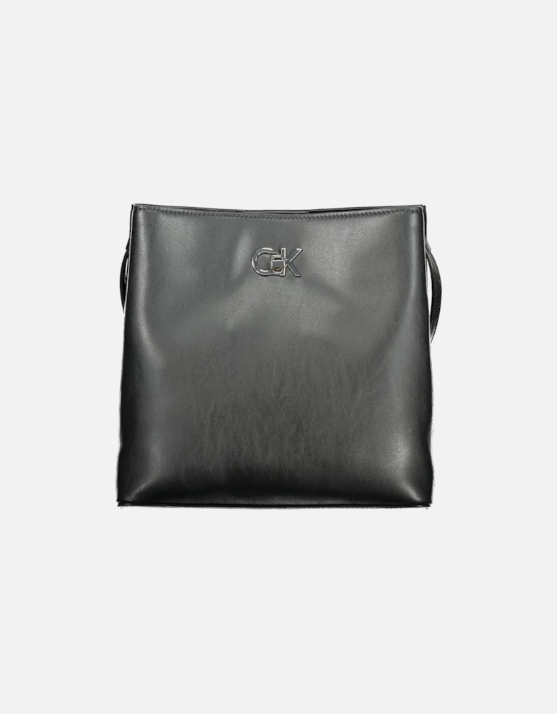 Adjustable Shoulder Bag with Dual Compartments Women - Black Handbags