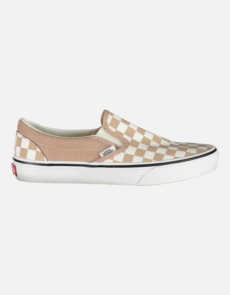Iconic Slip-On Check Pattern Sneakers Women - Beige