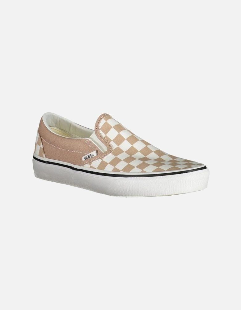 Iconic Slip-On Check Pattern Sneakers Women - Beige