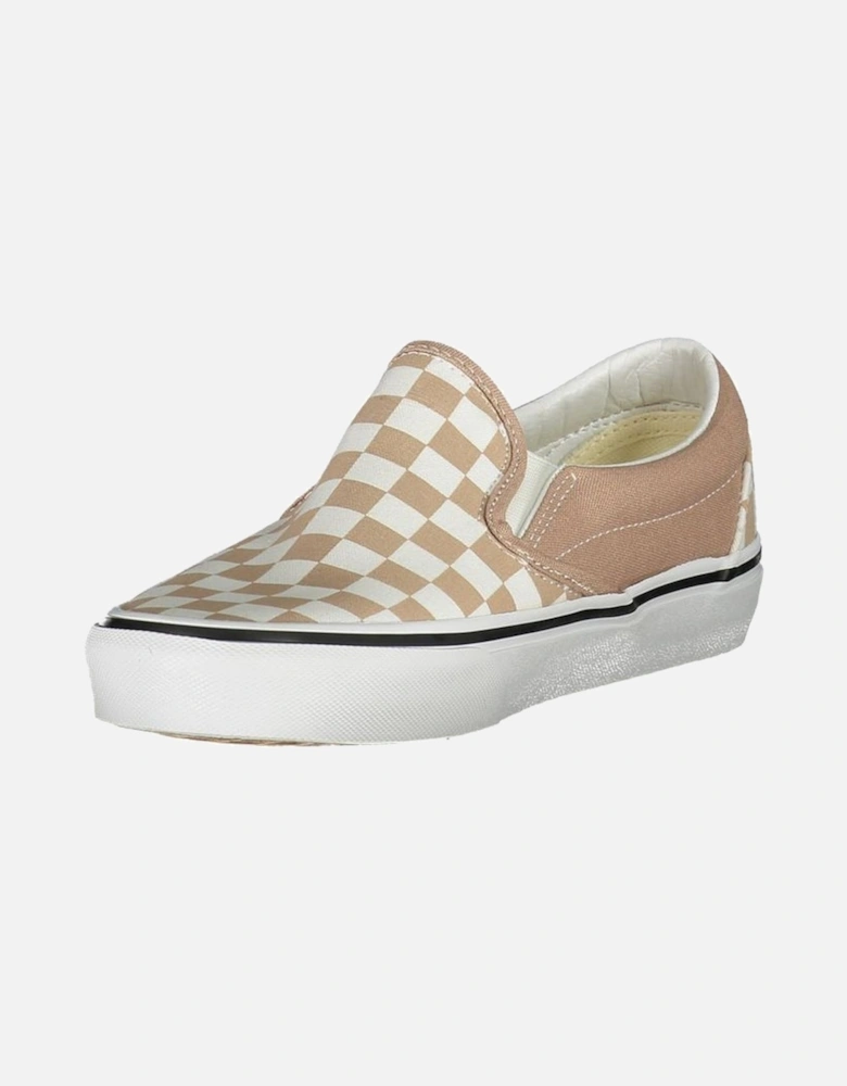 Iconic Slip-On Check Pattern Sneakers Women - Beige