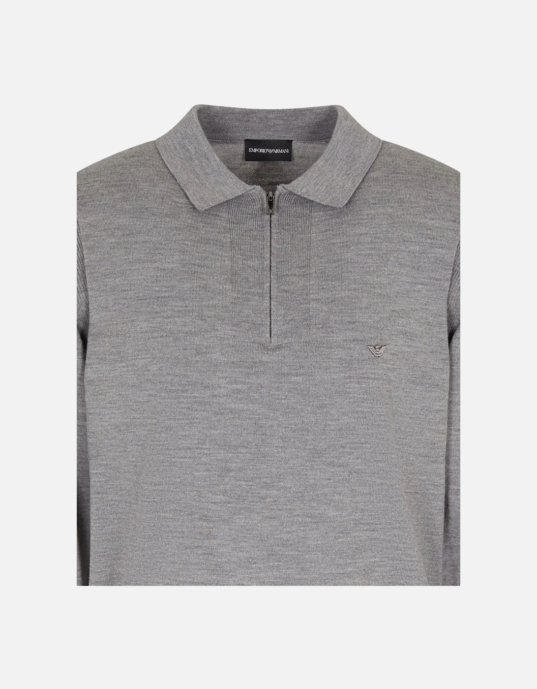 KNITTED ZIP POLO