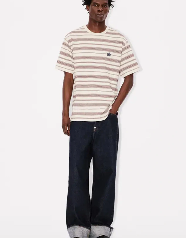 BOKE FLOWER STRIPED T SHIRT