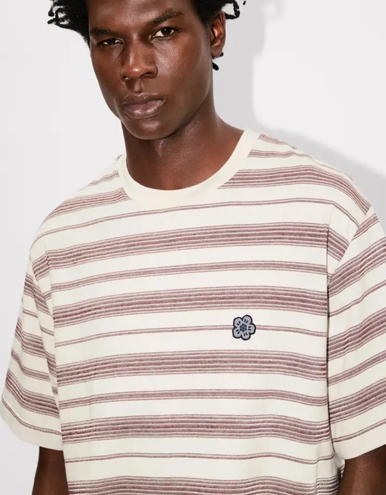 BOKE FLOWER STRIPED T SHIRT