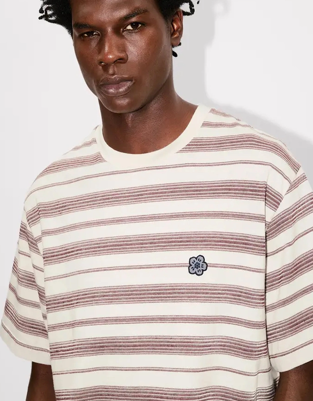 BOKE FLOWER STRIPED T SHIRT