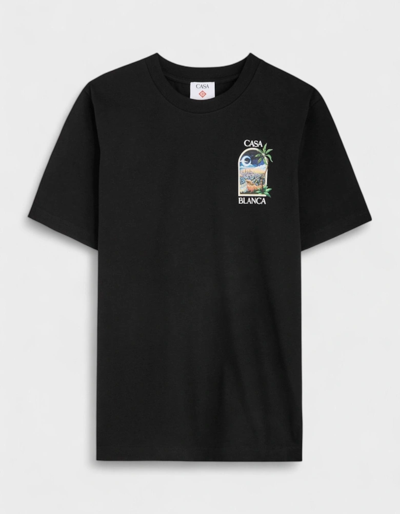 Casablanca LA Nights T Shirt Black