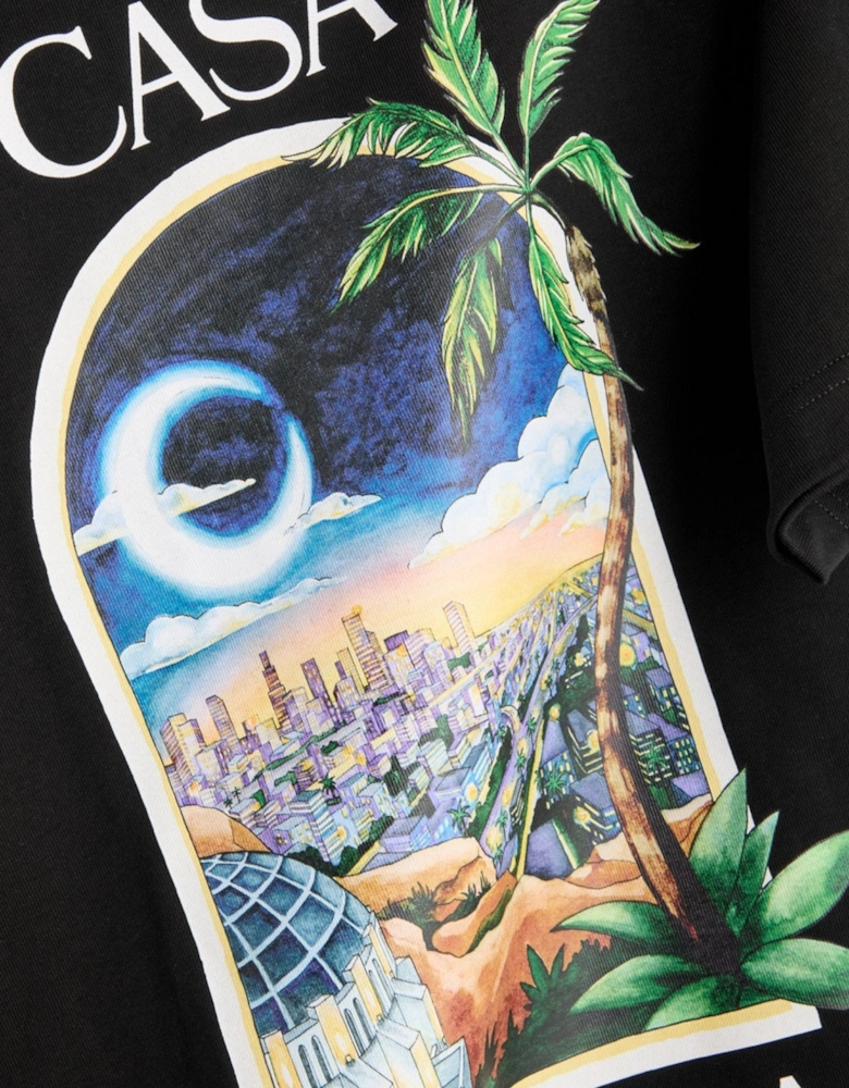 Casablanca LA Nights T Shirt Black