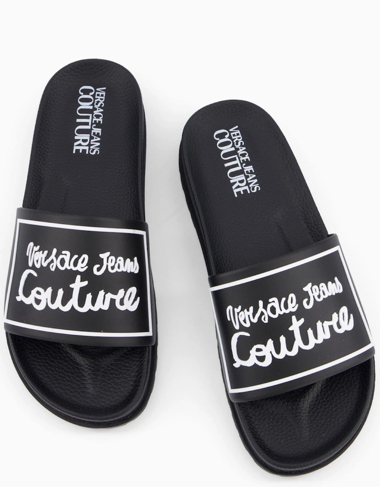 Script Logo Slider - Black
