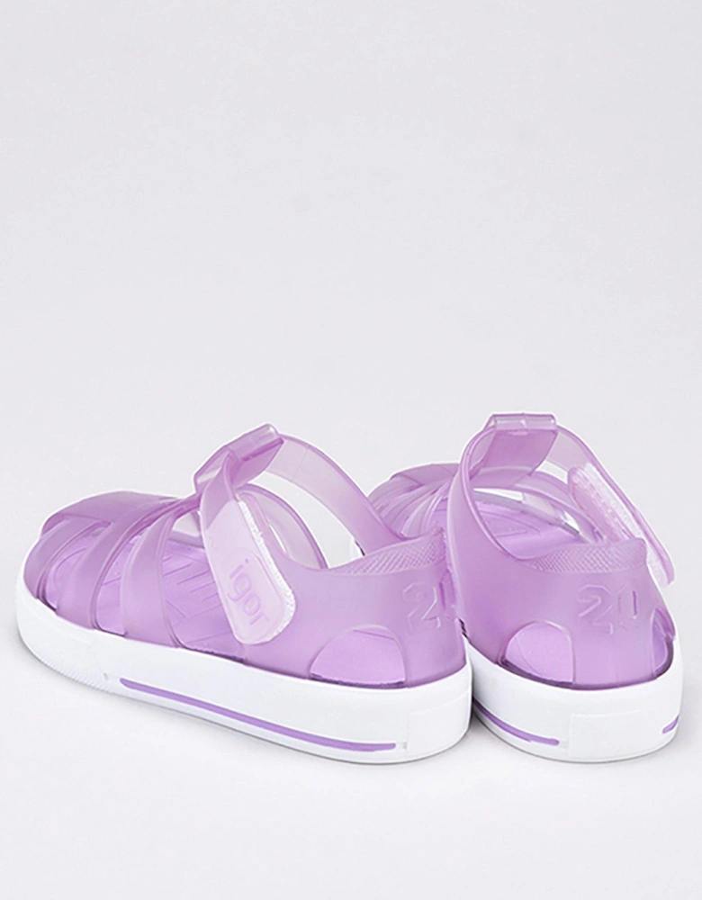 Star Jelly Sandal - Purple