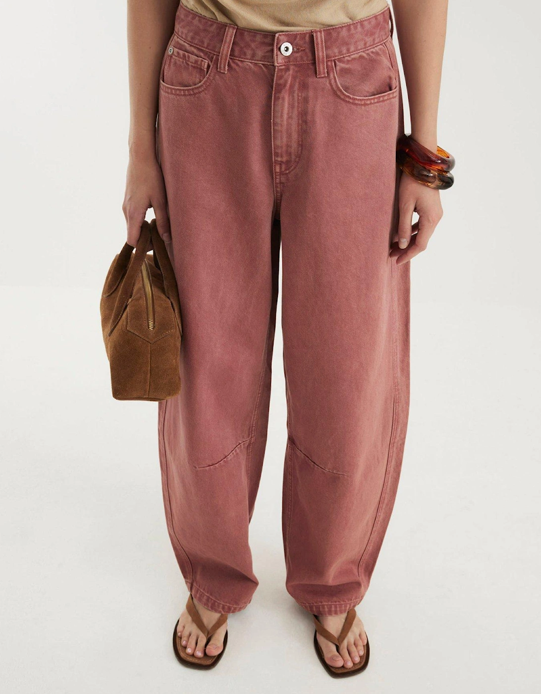 Balloon Jean - Medium Pink
