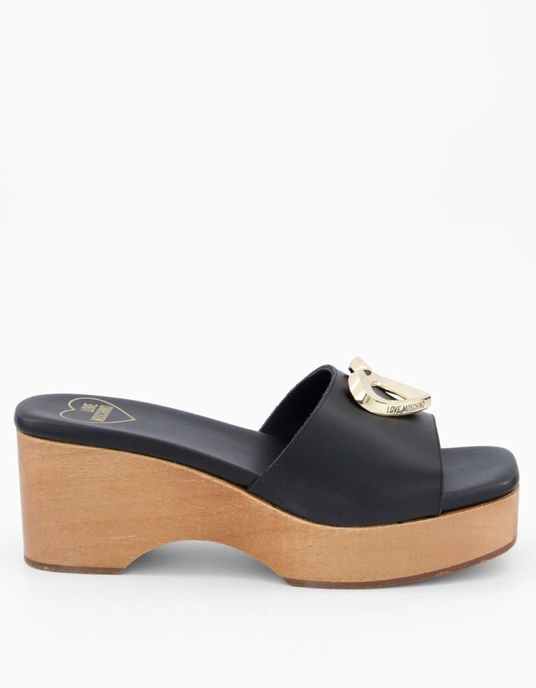 Wedge Sandal - Black