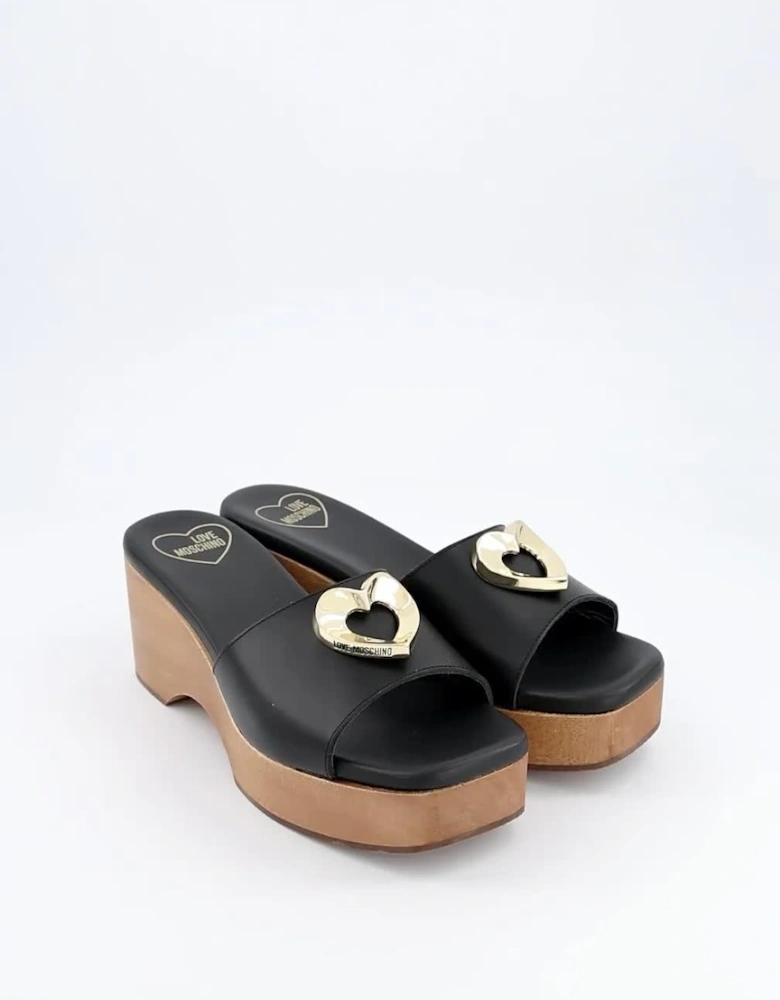 Wedge Sandal - Black