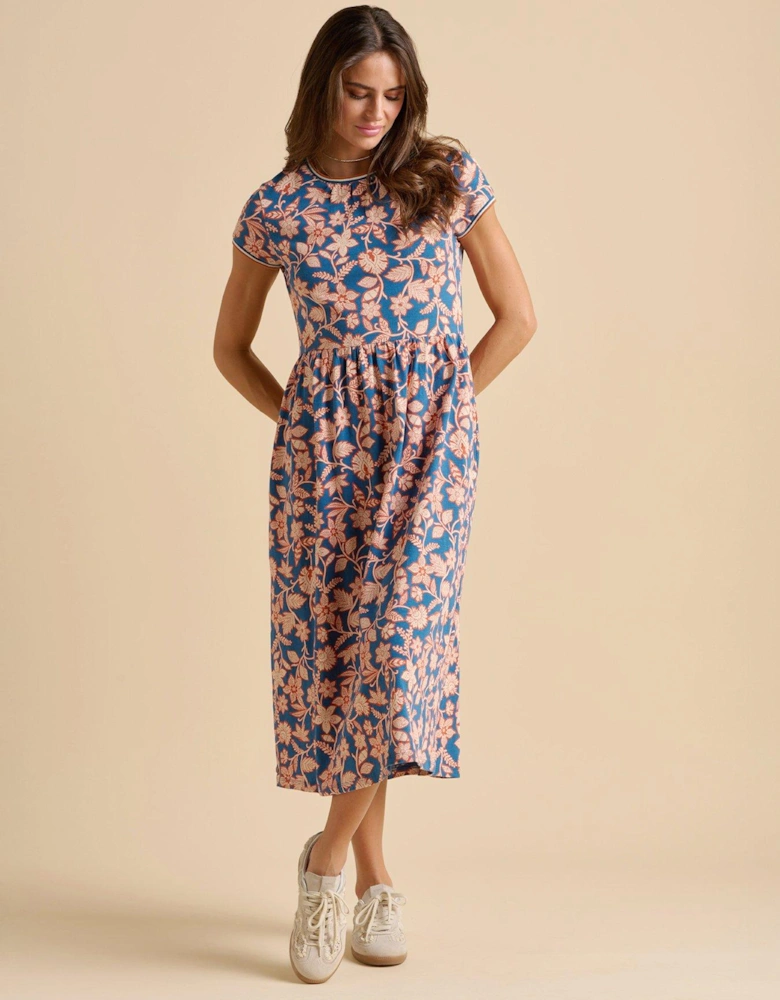 Midnight Garden Midi Dress