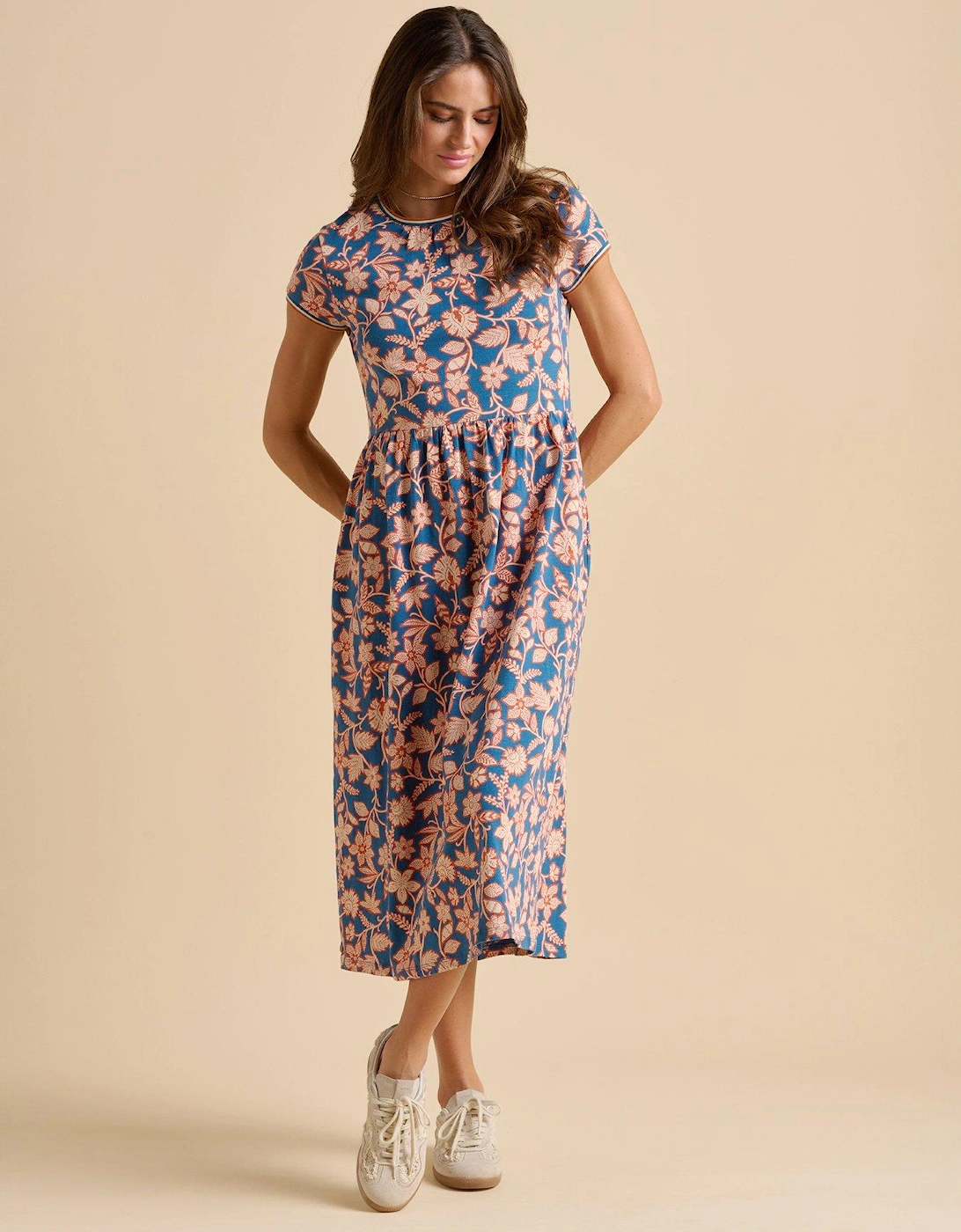 Midnight Garden Midi Dress