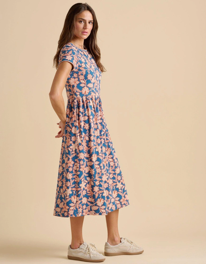 Midnight Garden Midi Dress