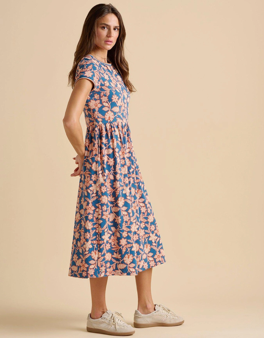 Midnight Garden Midi Dress