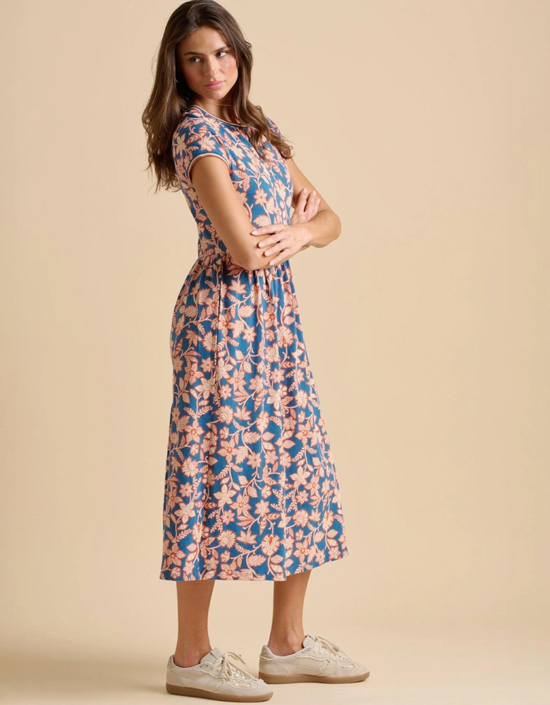 Midnight Garden Midi Dress