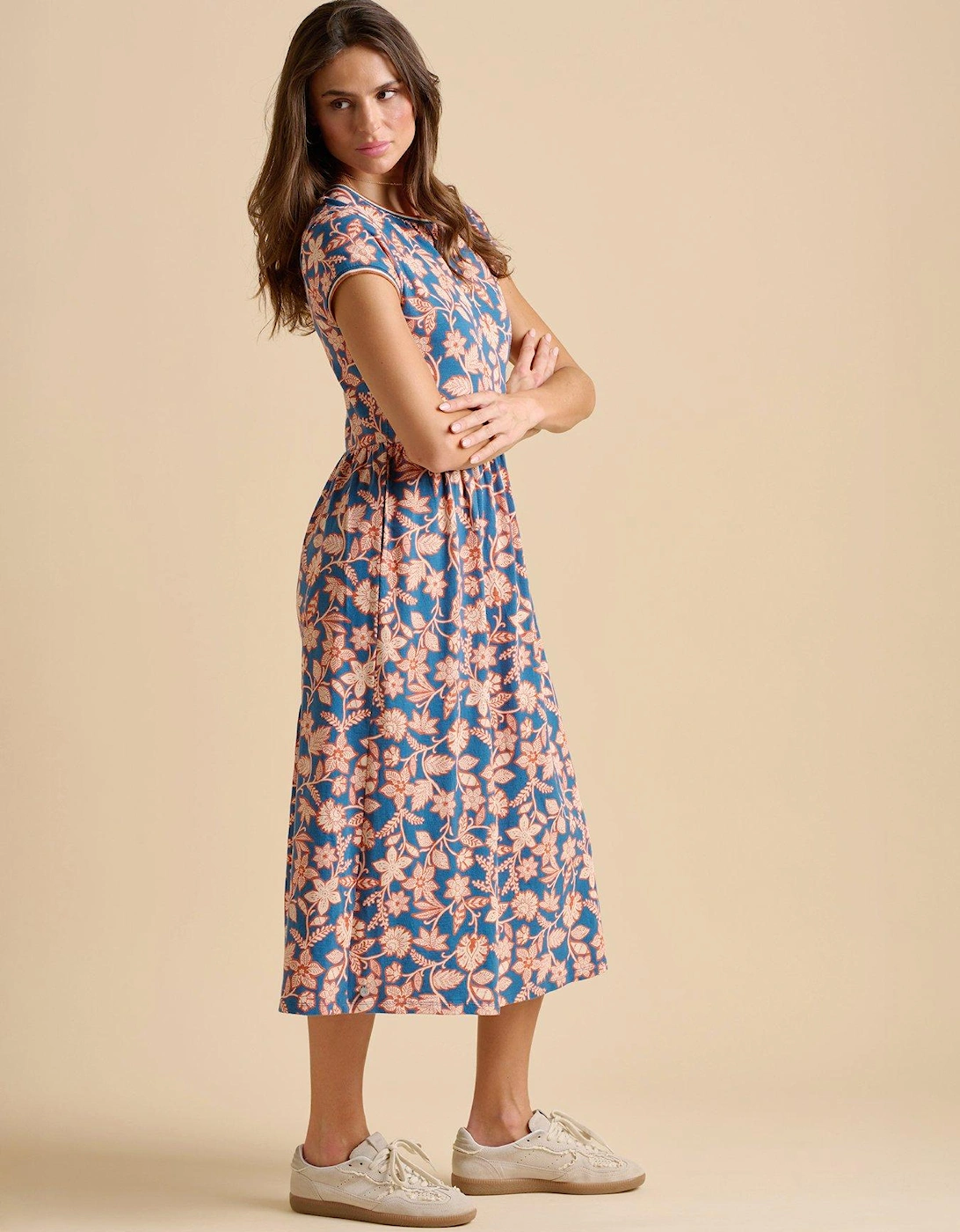 Midnight Garden Midi Dress