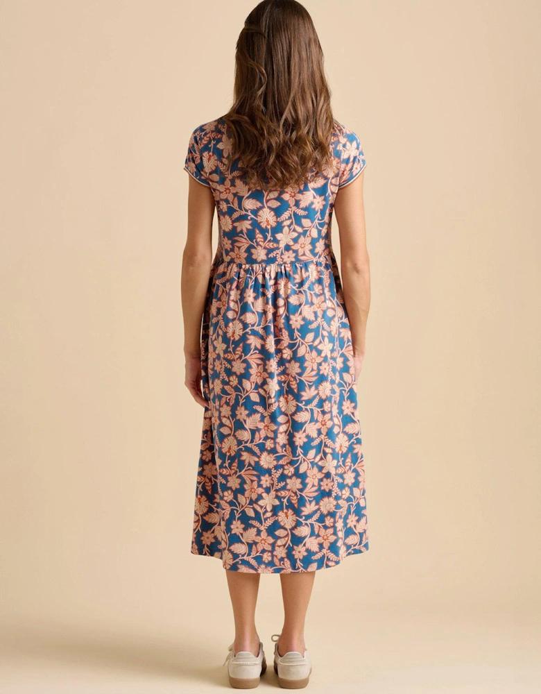 Midnight Garden Midi Dress