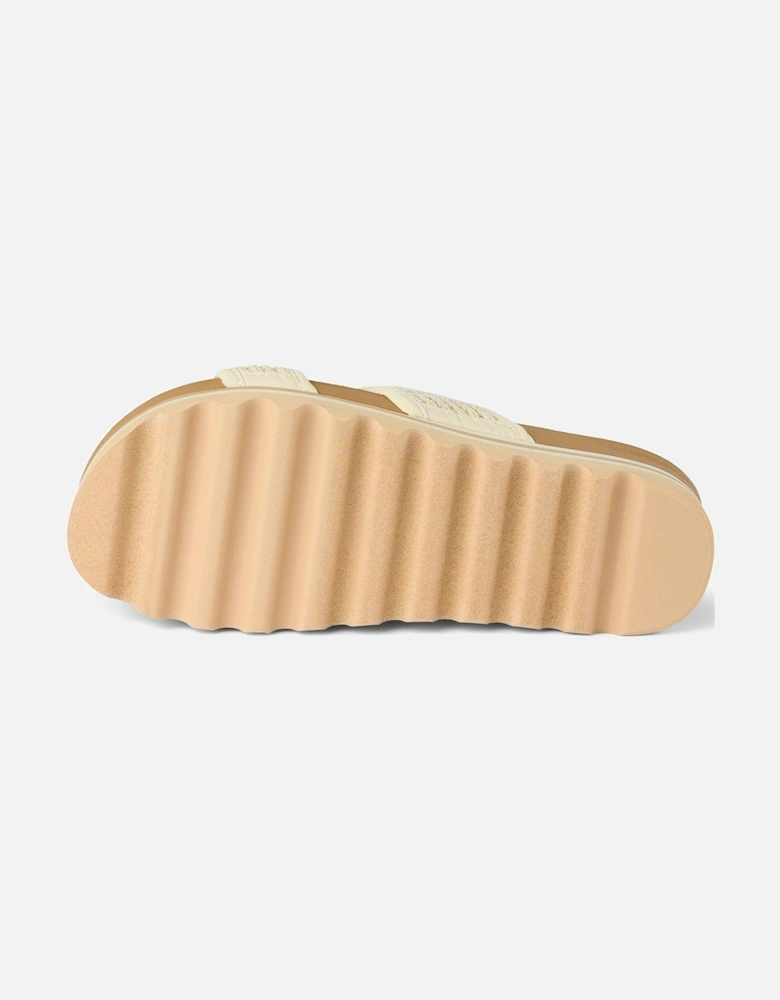 Cushion Vista Flatform Double Strap Sandal - White