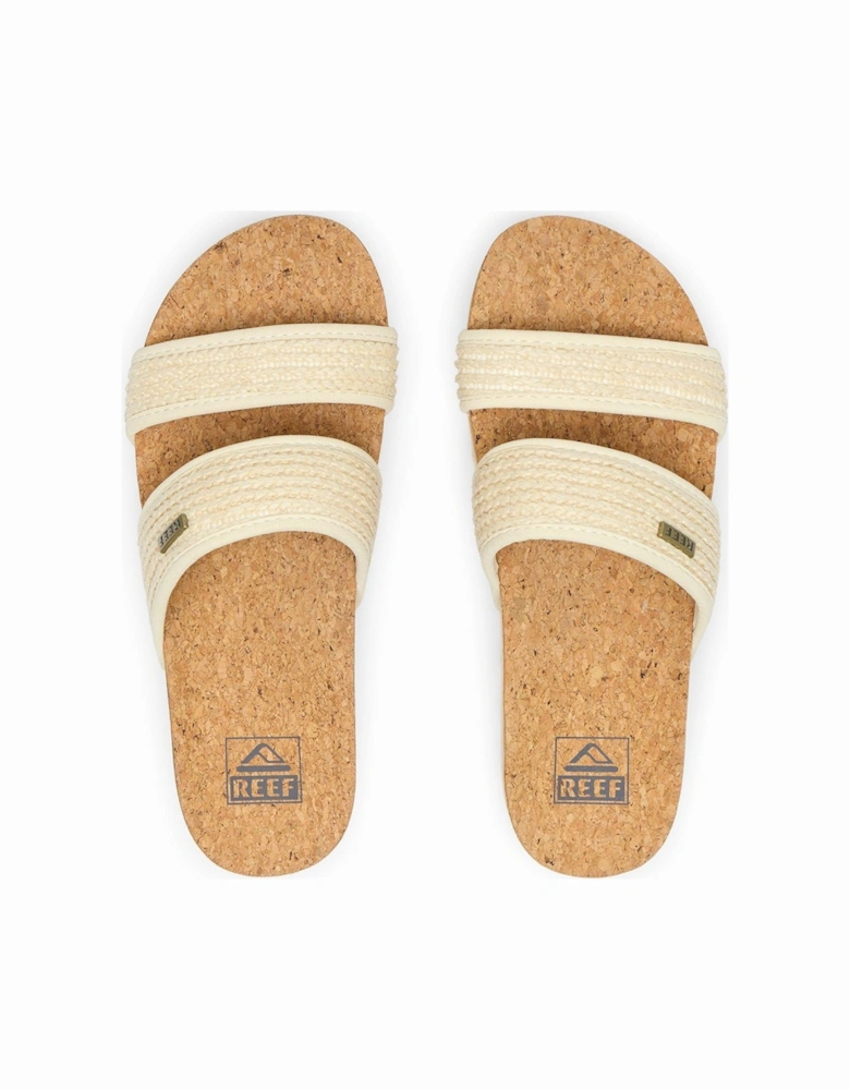 Cushion Vista Flatform Double Strap Sandal - White