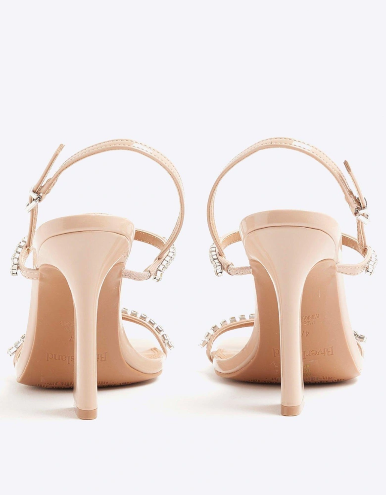 Diamante T Bar Heel - Light Pink