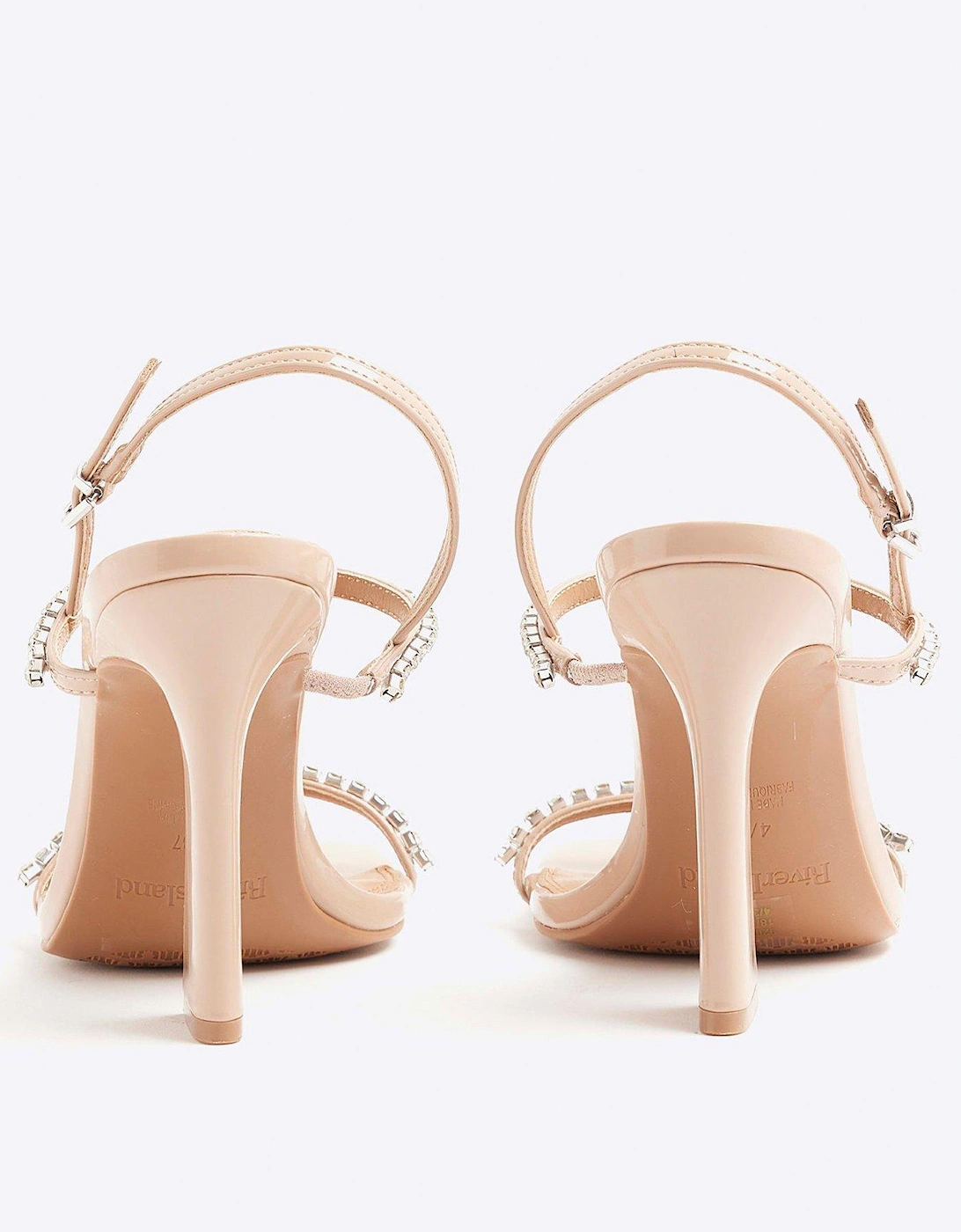 Diamante T Bar Heel - Light Pink