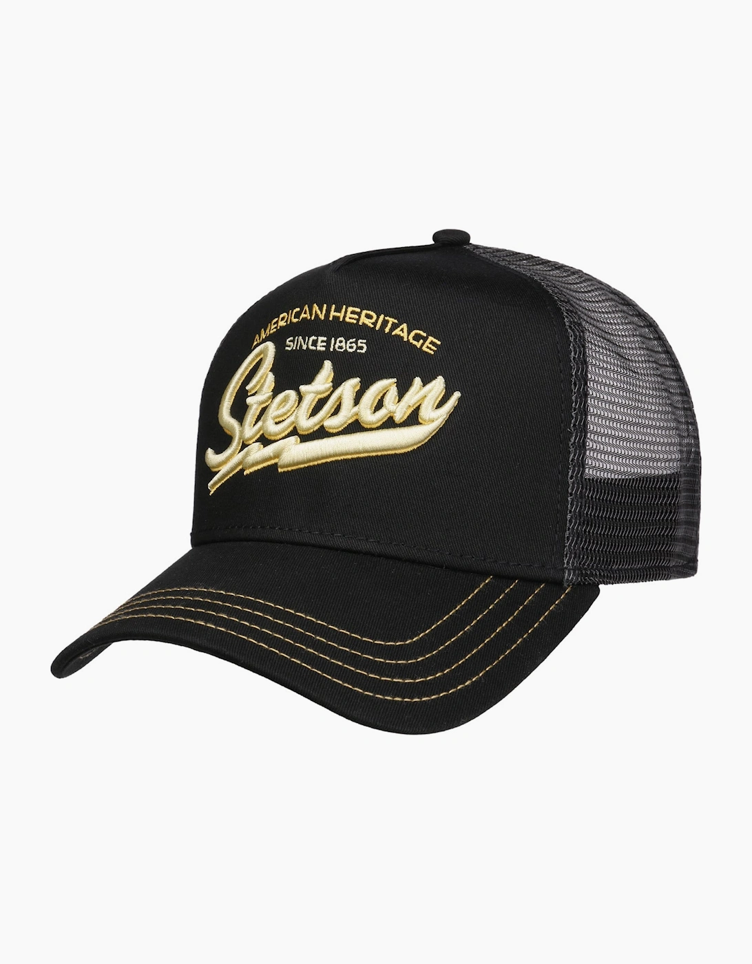 Stetson Men's Black Trucker Cap